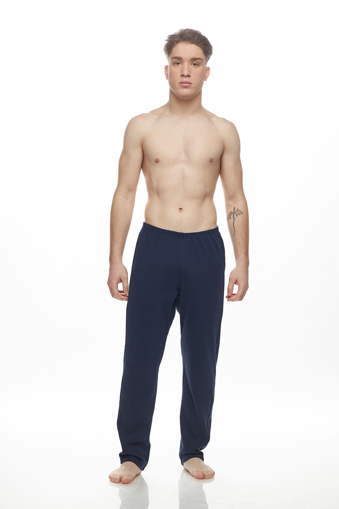 Παντελόνι πυζάμας ανδρικό χωρίς λάστιχο GALAXY μπλέ 780