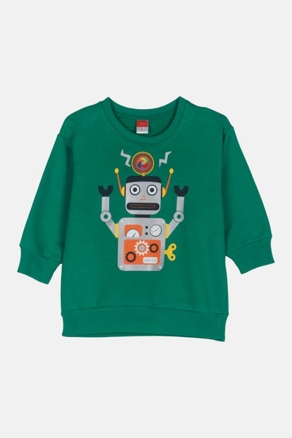 Σετ αγόρι Joyce “ROBOT” ΠΡΑΣΙΝΟ 2462140 - Image 2