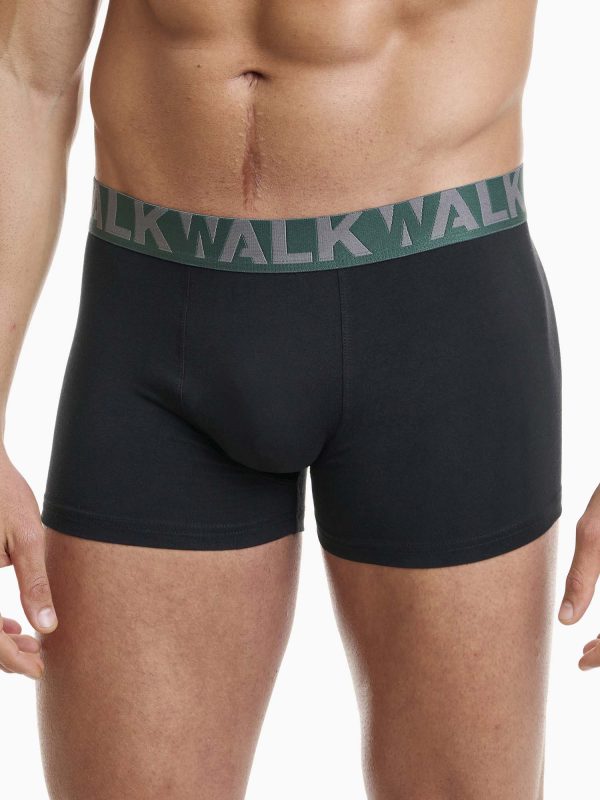 Boxer Ανδρικό Walk 2 τεμάχια μαύρο-μαύρο W1755-1_0202 - Image 3