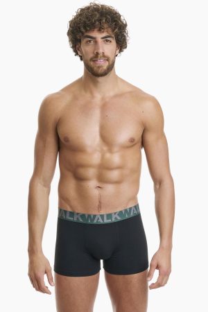 Boxer Ανδρικό Walk 2 τεμάχια μαύρο-μαύρο W1755-1_0202