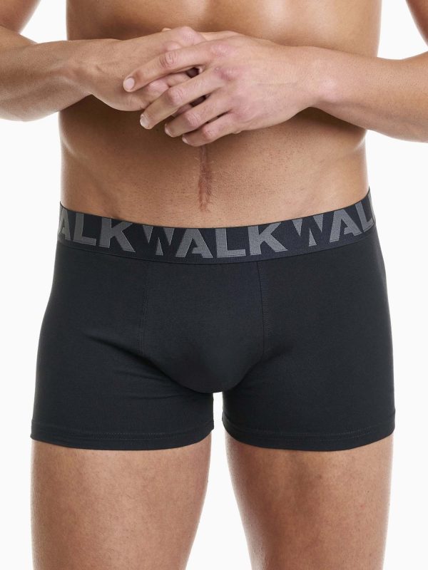 Boxer Ανδρικό Walk 2 τεμάχια μαύρο-μαύρο W1755-1_0202 - Image 4