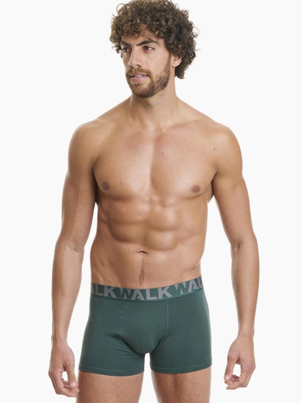 Boxer Ανδρικό Walk 2 τεμάχια πράσινο σκ.-γκρι W1755-1_4012 - Image 2