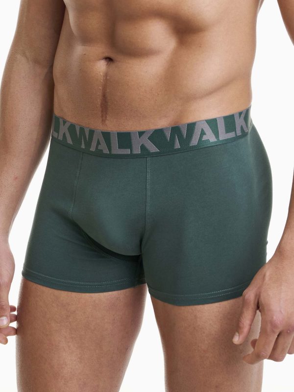 Boxer Ανδρικό Walk 2 τεμάχια πράσινο σκ.-γκρι W1755-1_4012 - Image 3