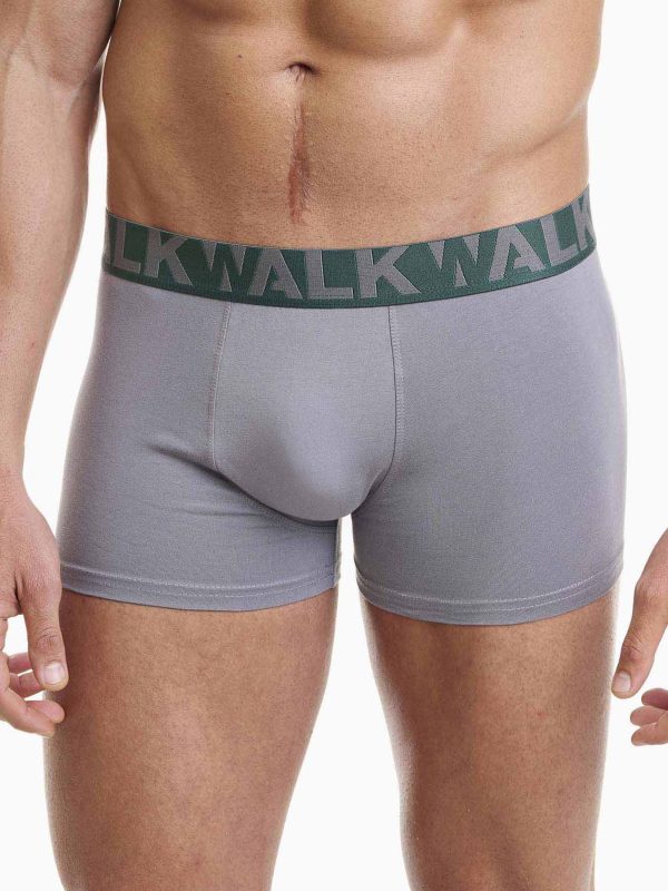 Boxer Ανδρικό Walk 2 τεμάχια πράσινο σκ.-γκρι W1755-1_4012 - Image 5