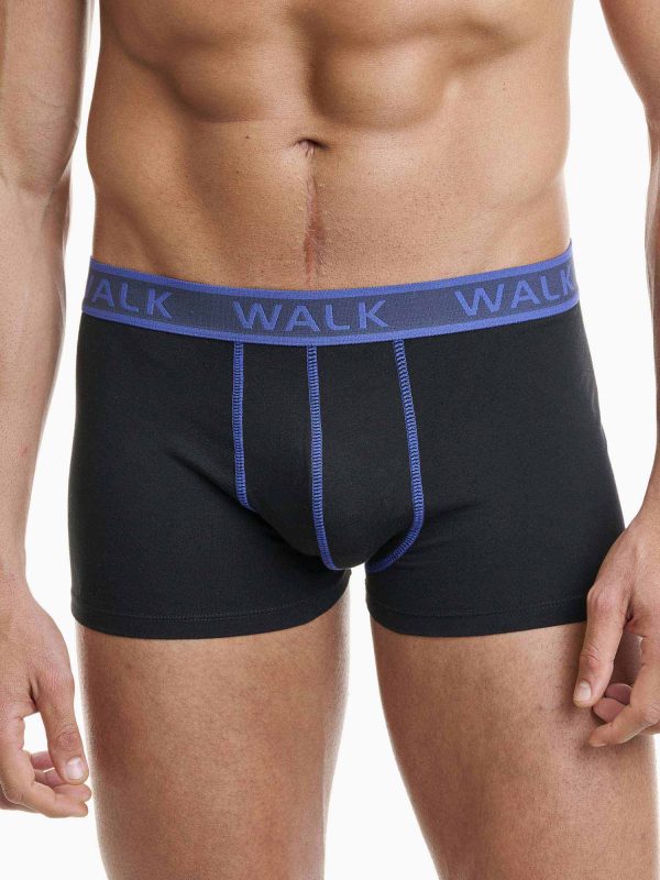 Boxer Ανδρικό Walk 2 τεμάχια μαύρο-μαύρο W1756-1_0202 - Image 3
