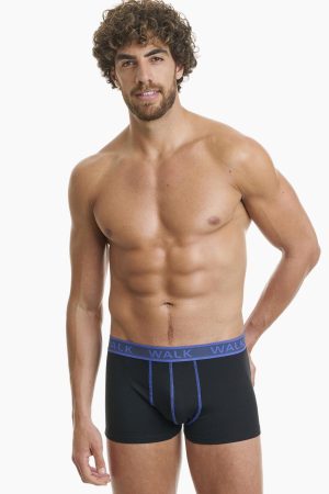Boxer Ανδρικό Walk 2 τεμάχια μαύρο-μαύρο W1756-1_0202