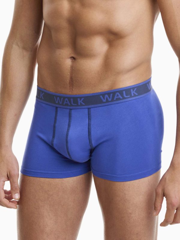 Boxer Ανδρικό Walk 2 τεμάχια μπλε σκούρο-ρουά W1756_0347 - Image 4