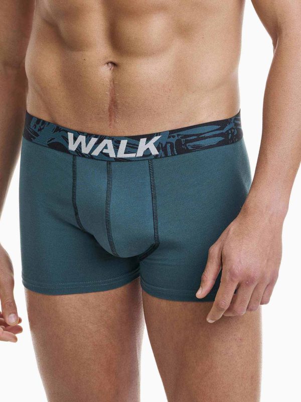 Boxer Ανδρικό Walk 2 τεμάχια μαύρο-πετρόλ W1762-4_0287 - Image 3