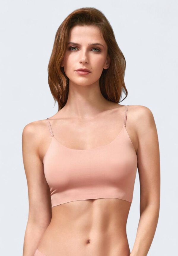 Γυναικείο Laser Cut Crop Top Berrak – Μπεζ| Άνεση & Minimal Στυλ BRK2648-3