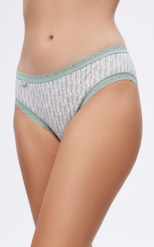 Γυναικεία κυλοτάκια MINERVA Cotton Touch Γυναικείο Bikini Σλιπ 2τμχ 82366 - Image 3