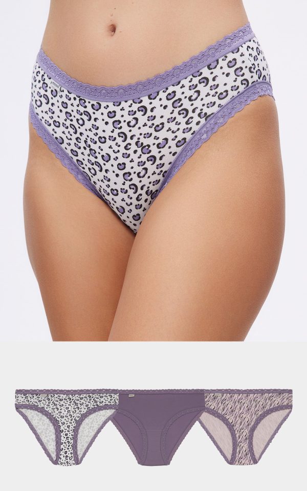 Γυναικεία κυλοτάκια MINERVA Cotton Touch Γυναικείο Brazil Σλιπ 3τμχ 82367