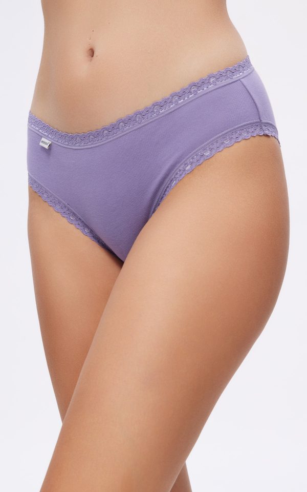 Γυναικεία κυλοτάκια MINERVA Cotton Touch Γυναικείο Bikini Σλιπ 3τμχ 82368 - Image 4