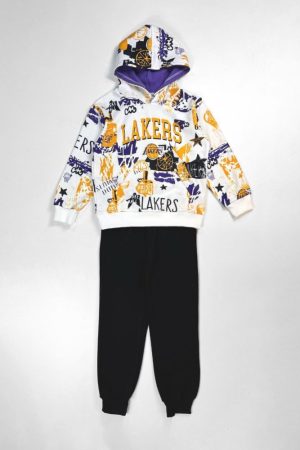 Alternative view of Σετ αγόρι 8-14 Ετών Action “LAKERS“ ΛΕΥΚΟ 12510004