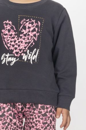 Alternative view of Σετ κορίτσι Joyce “Stay wild” ανθρακι 2561120