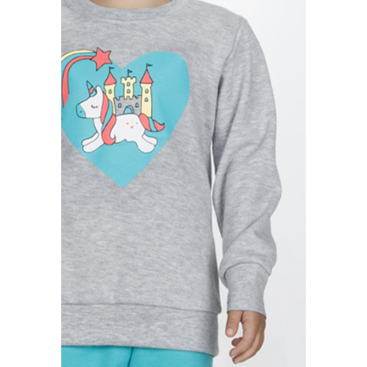 Πυζάμα κορίτσι Dreams “UNICARN” ΓΚΡΙ 2573103 - Image 2