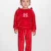 Σετ κορίτσι Βελουτέ Joyce “Velour” κόκκινο 2561136