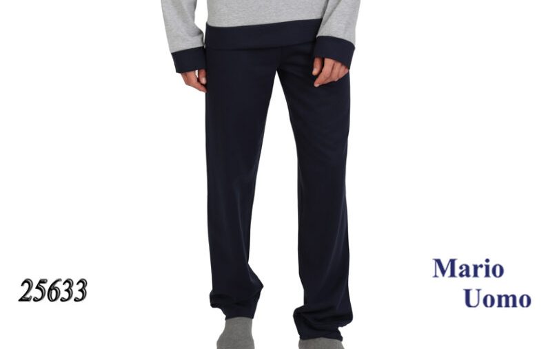 Ανδρική πυτζάμα Lydia Creations “Great” μπλε 25633 - Image 3