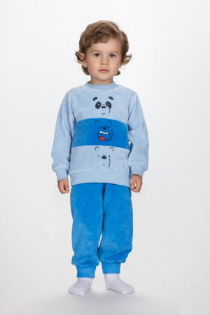Πυτζάμα αγόρι 1-5 Dreams “Bear faces” σιελ 2574101