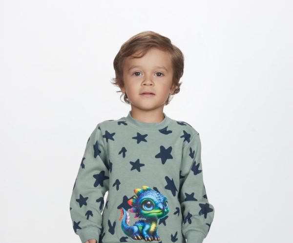 Πυτζάμα αγόρι 1-5 Dreams “Dino Stars” χακί 2574113 - Image 2