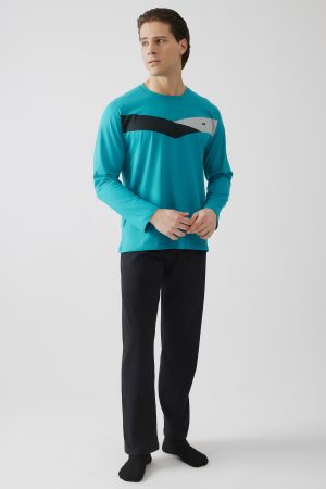 Ανδρική πυζάμα Minerva “Bull” μπλε 90-71271-233