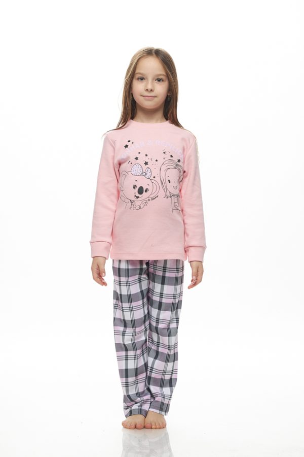 Πυζάμα κορίτσι Galaxy 2-6 Ετών ”Cute” ροζ 110-25 - Image 4