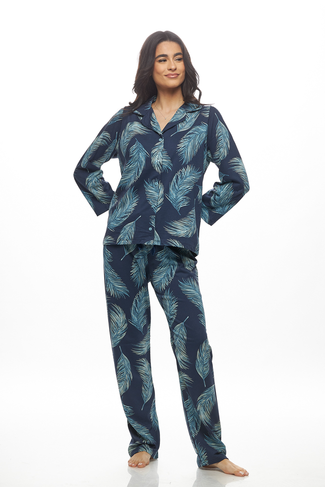 Γυναικεία πυτζάμα Galaxy “Flower” εμπριμέ 824-25 - Image 2