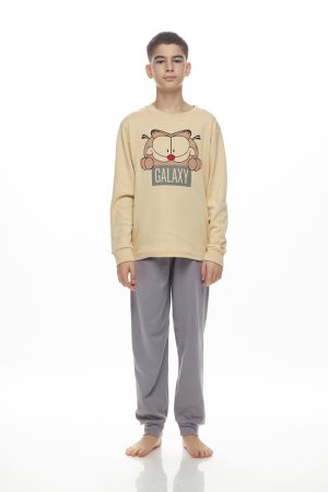 Πυζάμα Unisex Galaxy 8-14 Ετών ”Garfild Family ” πάγου 133-25