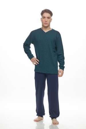Alternative view of Ανδρική πυζάμα Galaxy “V neck” πράσινο 751-25