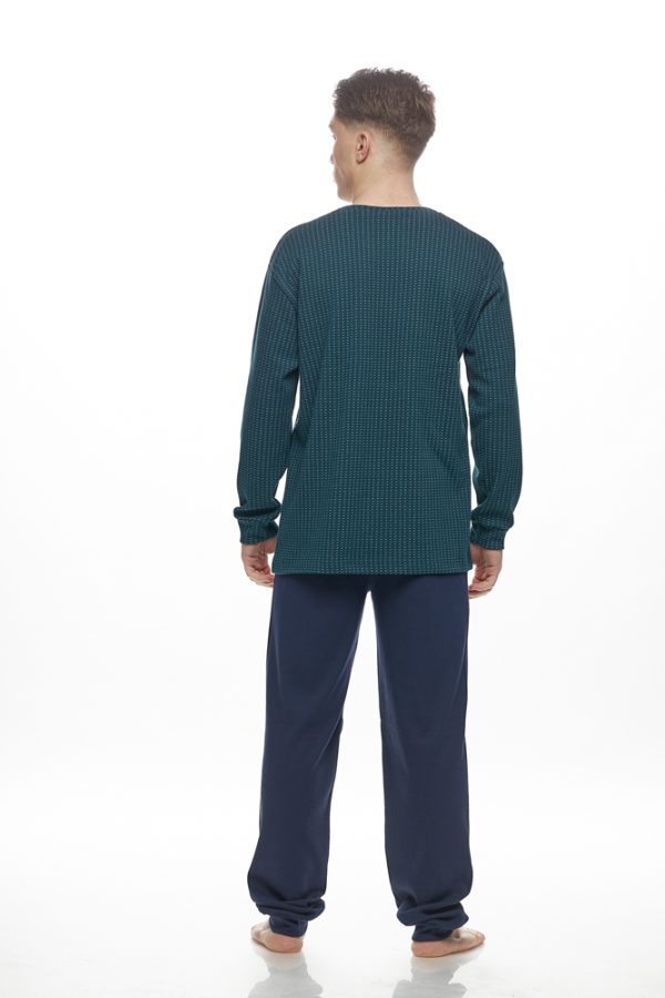 Ανδρική πυζάμα Galaxy “V neck” πράσινο 751-25 - Image 4