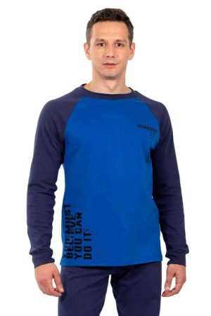 Alternative view of Ανδρική πυζάμα nina club “Courage” μπλε 715-26