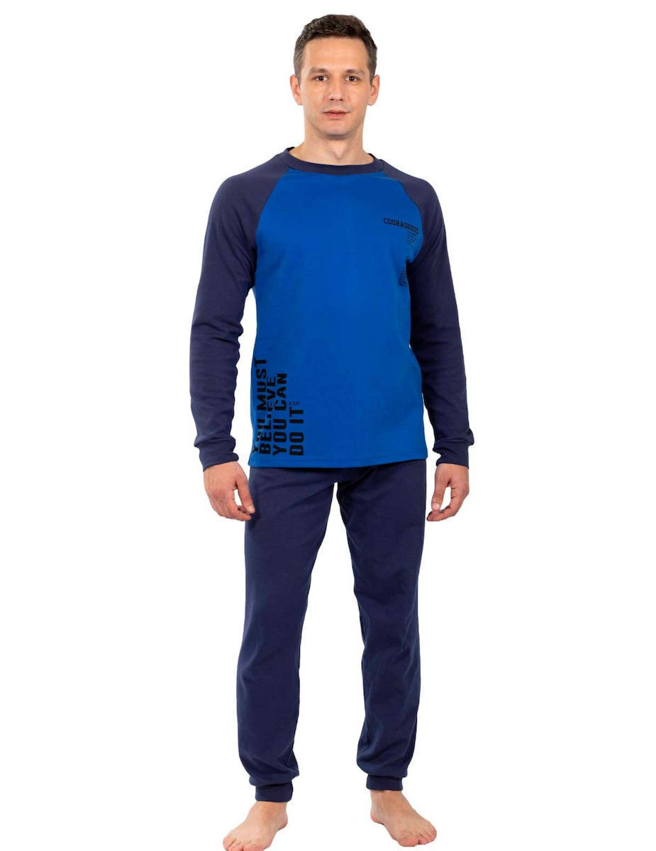 Ανδρική πυζάμα nina club “Courage” μπλε 715-26