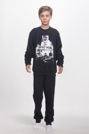 Πυζάμα αγόρι Dreams “MOON MELODIES” ΜΑΥΡΟ 2576111