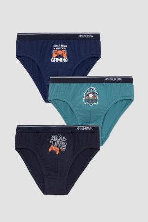Σλιπ αγόρι Minerva Παιδικό “Gamer” Σλιπ 3τμχ πολύχρωμο 45575-255