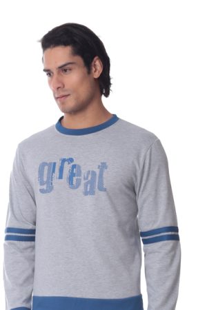 Alternative view of Ανδρική πυτζάμα Lydia Creations “Great” σιέλ 25633