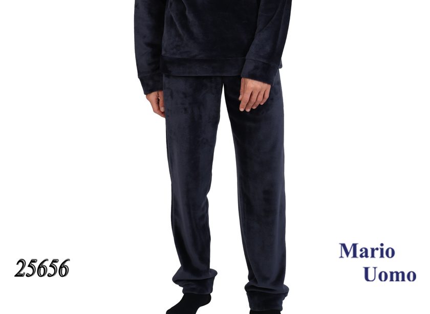 Ανδρική πυτζάμα Fleece Lydia Creations “Hat” μπλε 25656 - Image 3