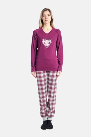 Γυναικεία πυζάμα DREAMS “ACE OF HEARTS” ΜΩΒ 2577106 - M
