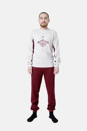 Ανδρική πυζάμα DREAMS “MOON CHILD”  ΕΚΡΟΥ 2578104