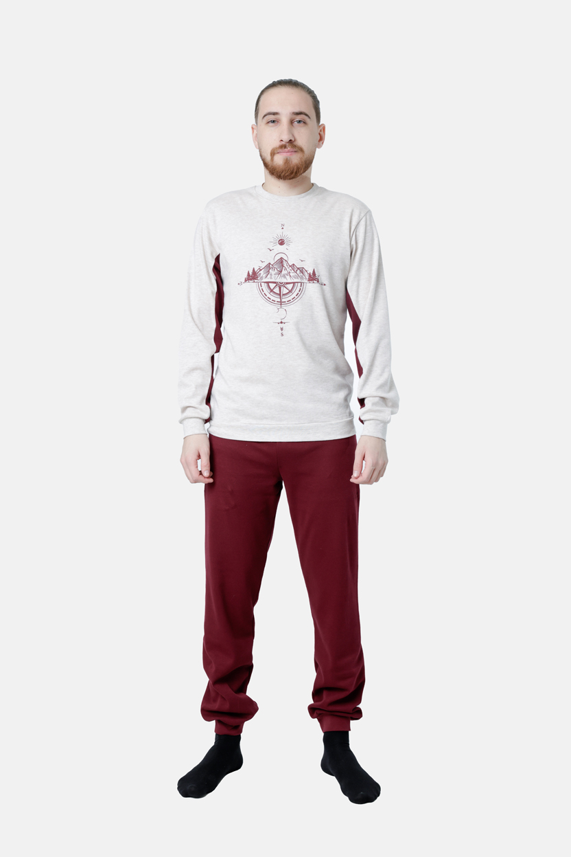 Ανδρική πυζάμα DREAMS “MOON CHILD”  ΕΚΡΟΥ 2578104