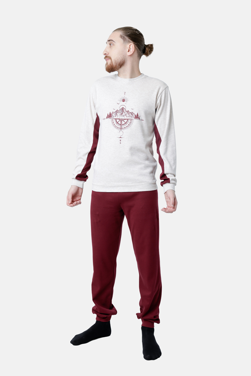 Ανδρική πυζάμα DREAMS “MOON CHILD”  ΕΚΡΟΥ 2578104 - Image 3