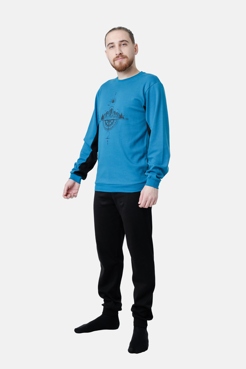 Ανδρική πυζάμα DREAMS “MOON CHILD”  ΠΕΤΡΟΛ 2578104 - Image 3