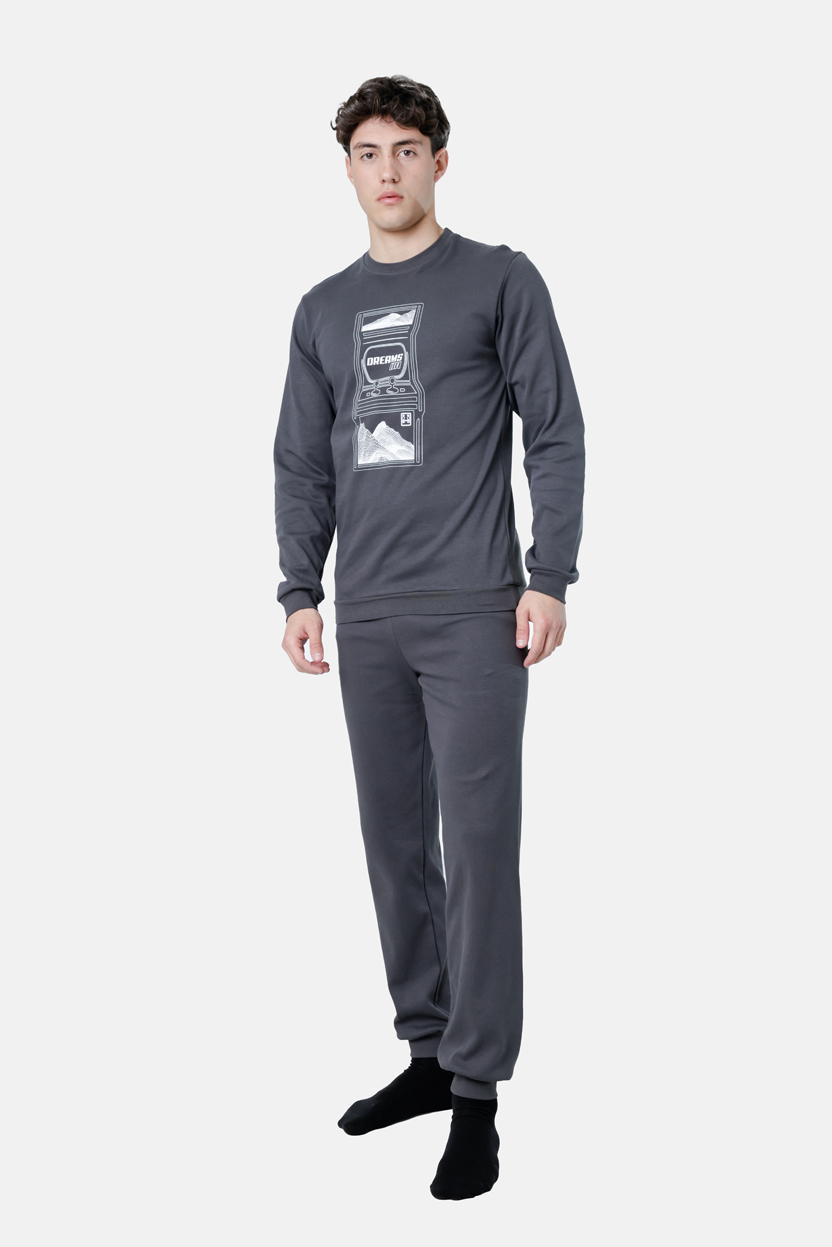 Ανδρική πυζάμα DREAMS “ARCADE MASTER”  ΑΝΘΡΑΚΙ 2578105 - Image 3