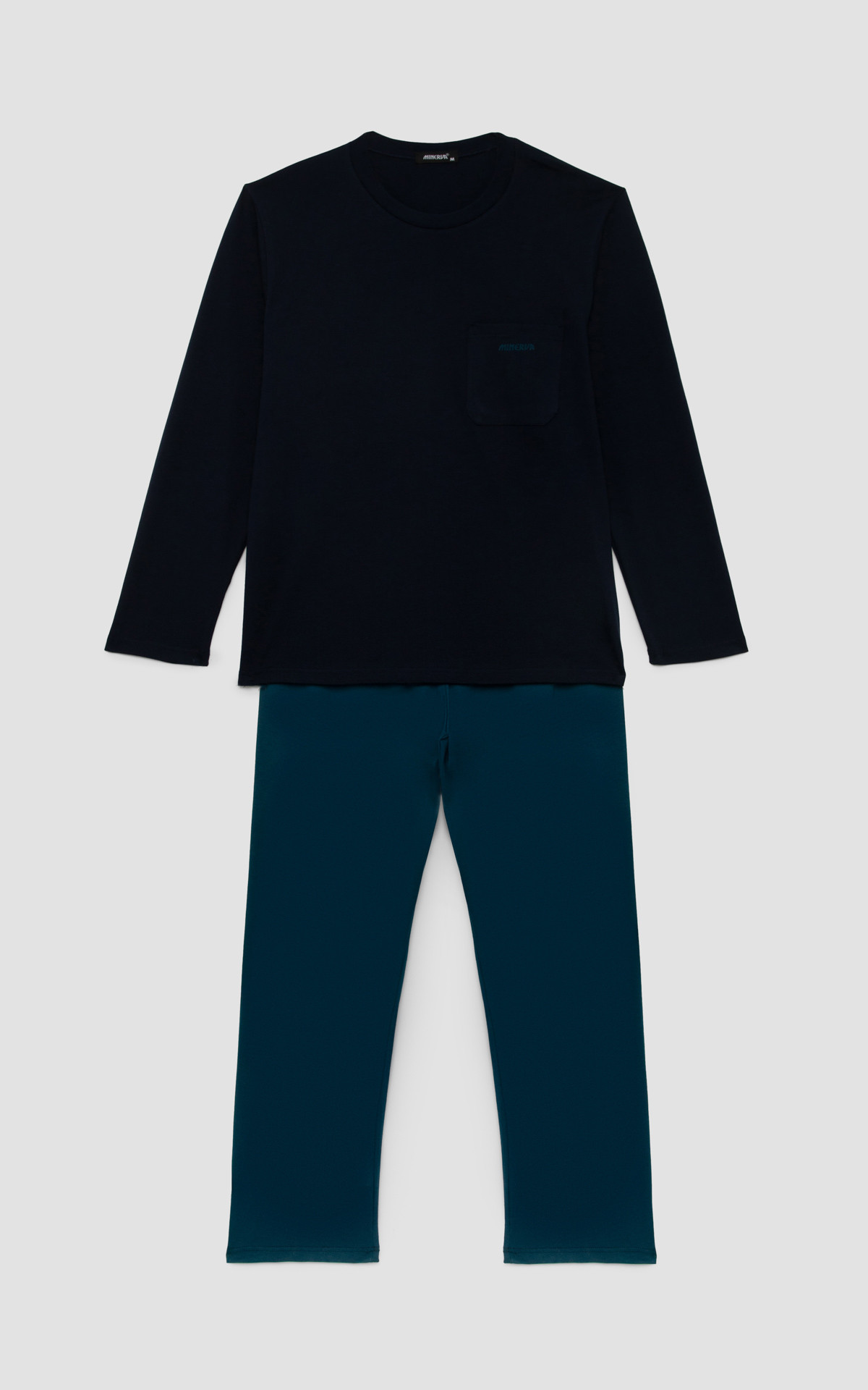 Ανδρική πυζάμα Minerva “Bull” green grass 90-71313-100