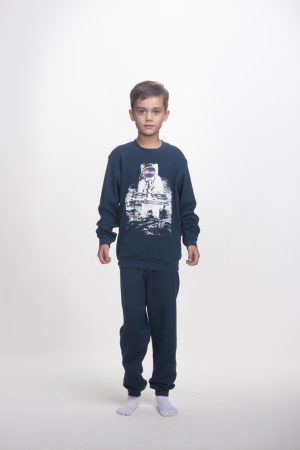 Πυζάμα αγόρι Dreams “MOON MELODIES” Μπλε σκούρο 2576111