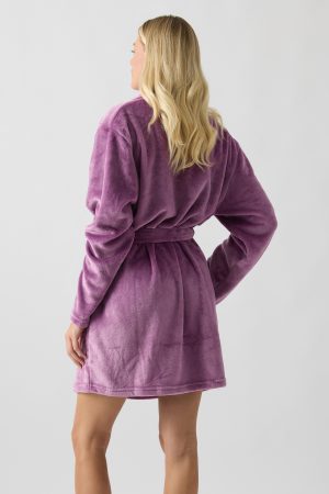 Alternative view of Γυναικεία ρόμπα Minerva Fleece VIOLET 96-52701-253