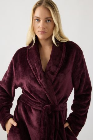 Alternative view of Γυναικεία ρόμπα Minerva Fleece ΔΑΜΑΣΚΗΝΙ 96-52702-703