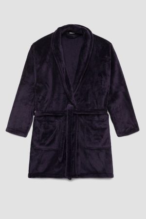 Ανδρική ρόμπα Minerva Fleece μαρίν 96-71308-100