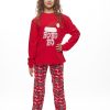 Πυζάμα Unisex Galaxy 8-14 Ετών ”x-mas ” κόκκινο 202-25