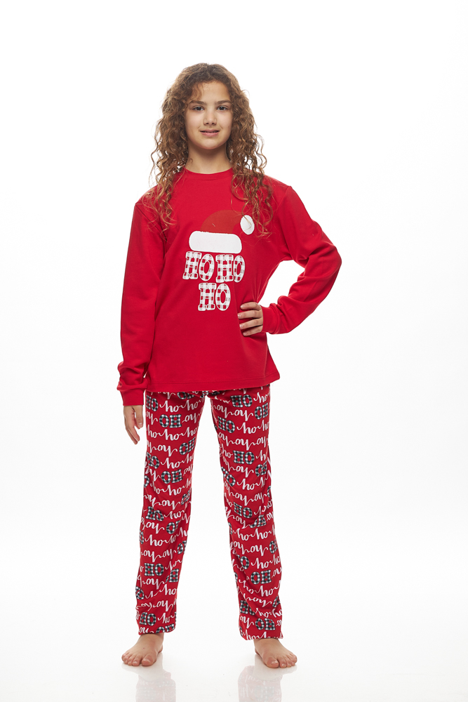 Πυζάμα Unisex Galaxy 8-14 Ετών ”x-mas ” κόκκινο 202-25