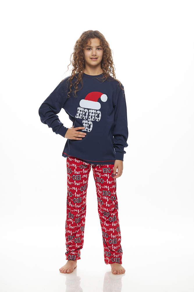 Πυζάμα Unisex Galaxy 8-14 Ετών ”X-mas ” Μπλε 202-25 - Image 2