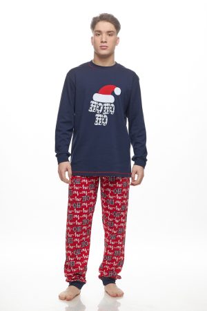 Ανδρική πυζάμα Galaxy “x-mas” Μπλε 204-25